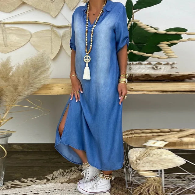 Élise Denim Dress – luchtig & nonchalant