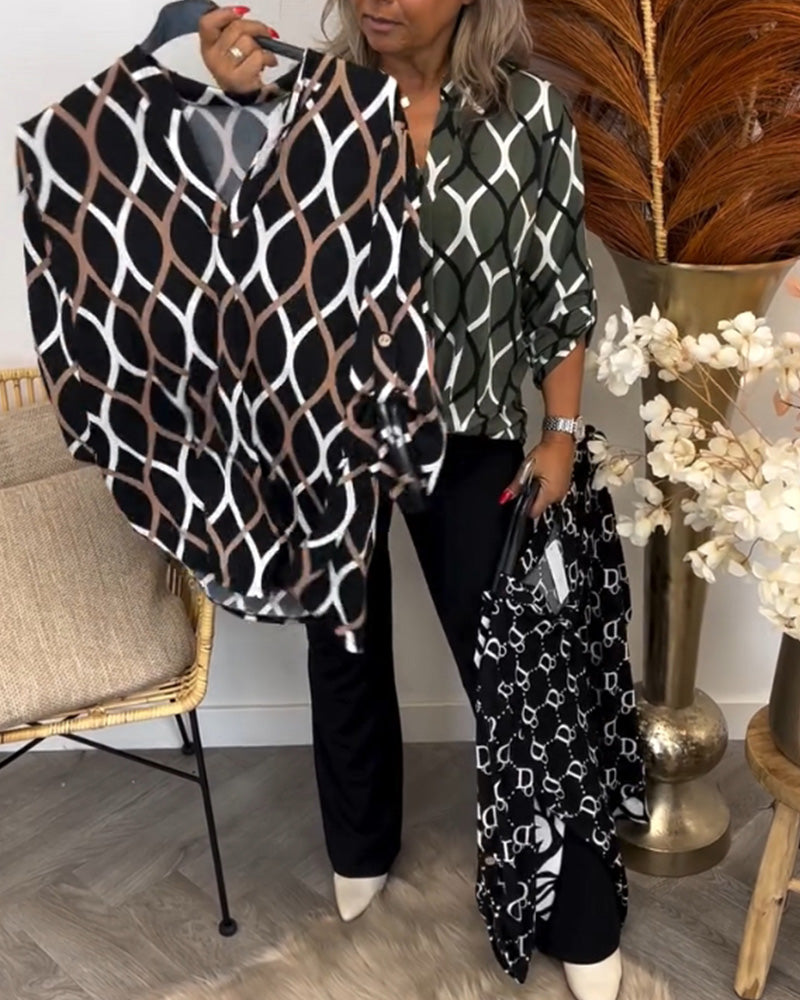 Isabel Arte Blouse – grafisch & luchtig