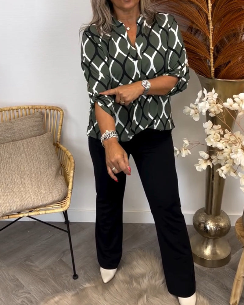 Isabel Arte Blouse – grafisch & luchtig