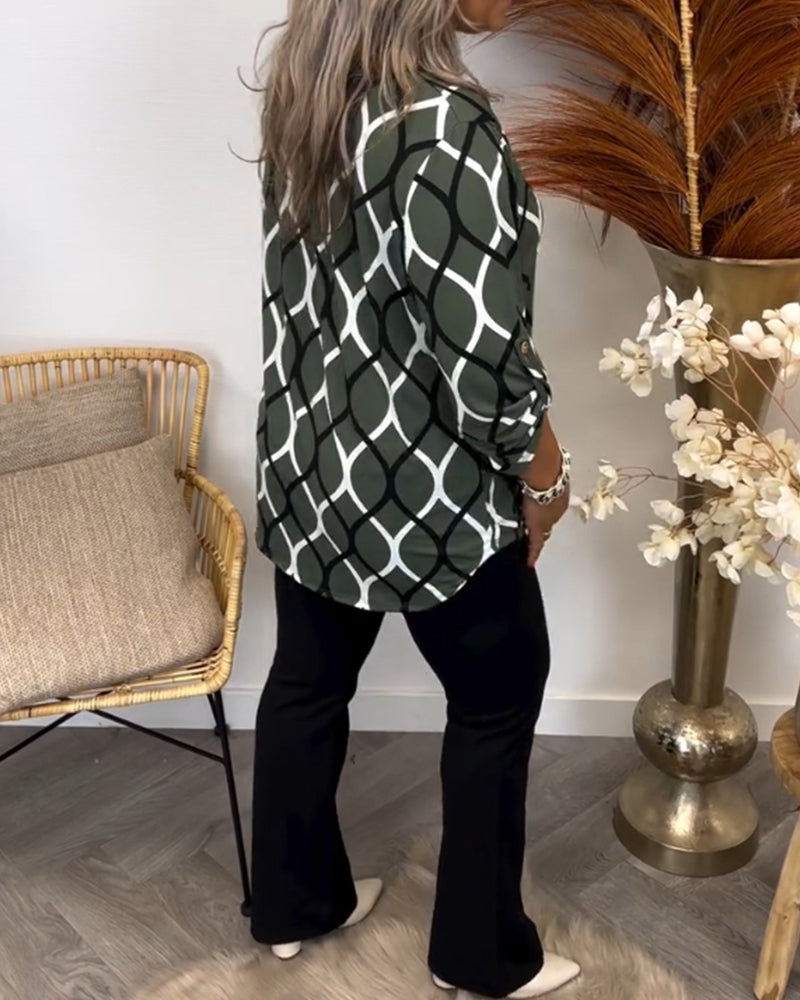 Isabel Arte Blouse – grafisch & luchtig