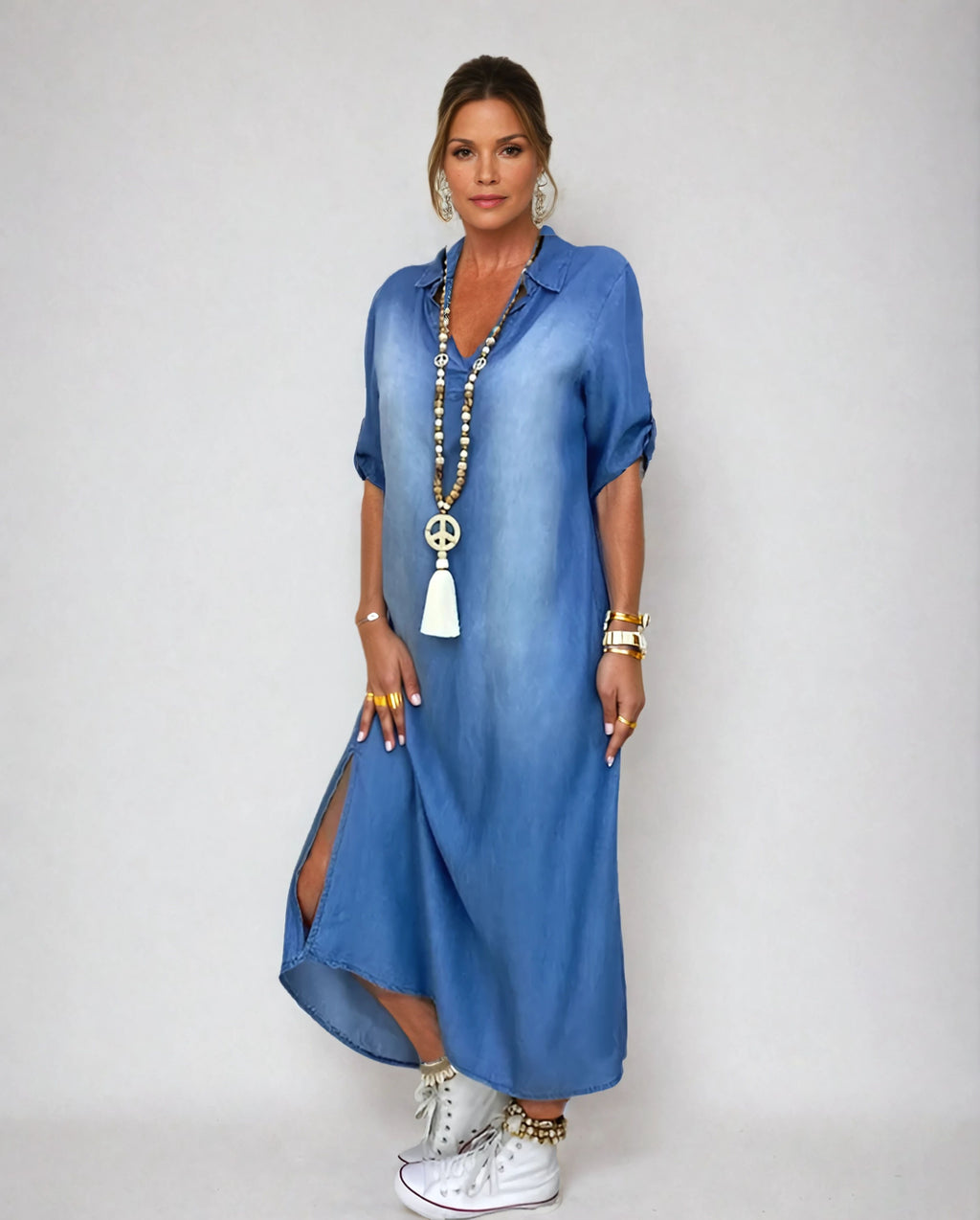 Élise Denim Dress – luchtig & nonchalant