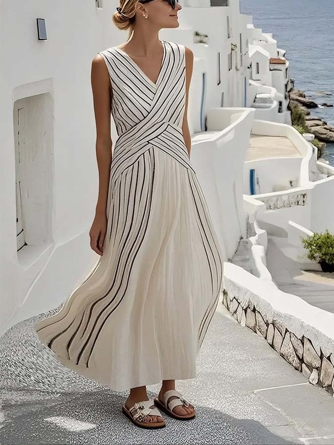 Kleid von Clémence Marée – gestreift und fließend