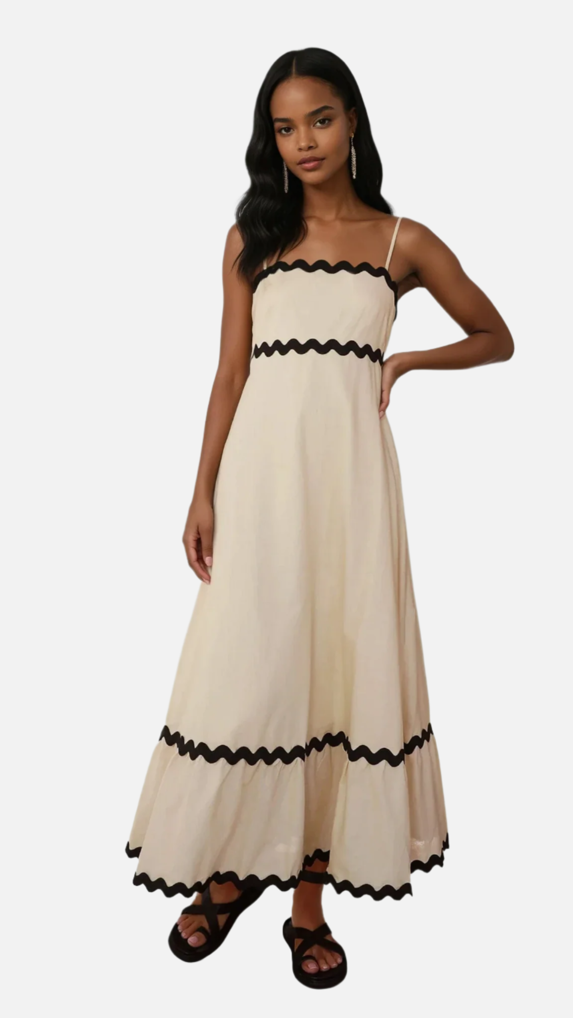 Lola Été Dress – open back &amp; beige