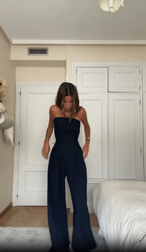 María España Suit – crinkle textuur & ademend