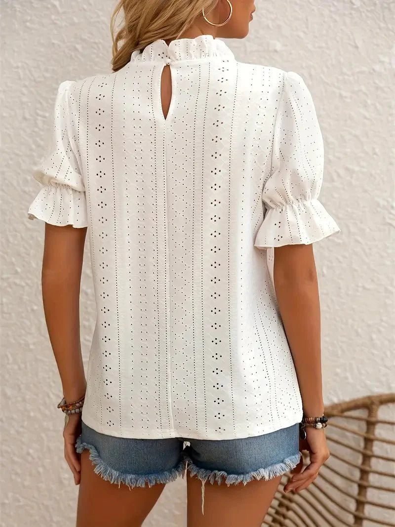 Lucía Marítima Top – satiny &amp; elastic
