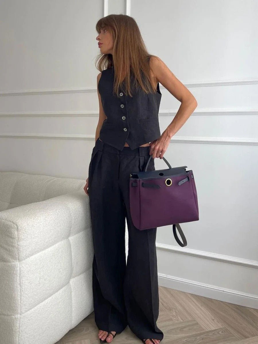 Ivana Miris Set – button detail &amp; breathable 