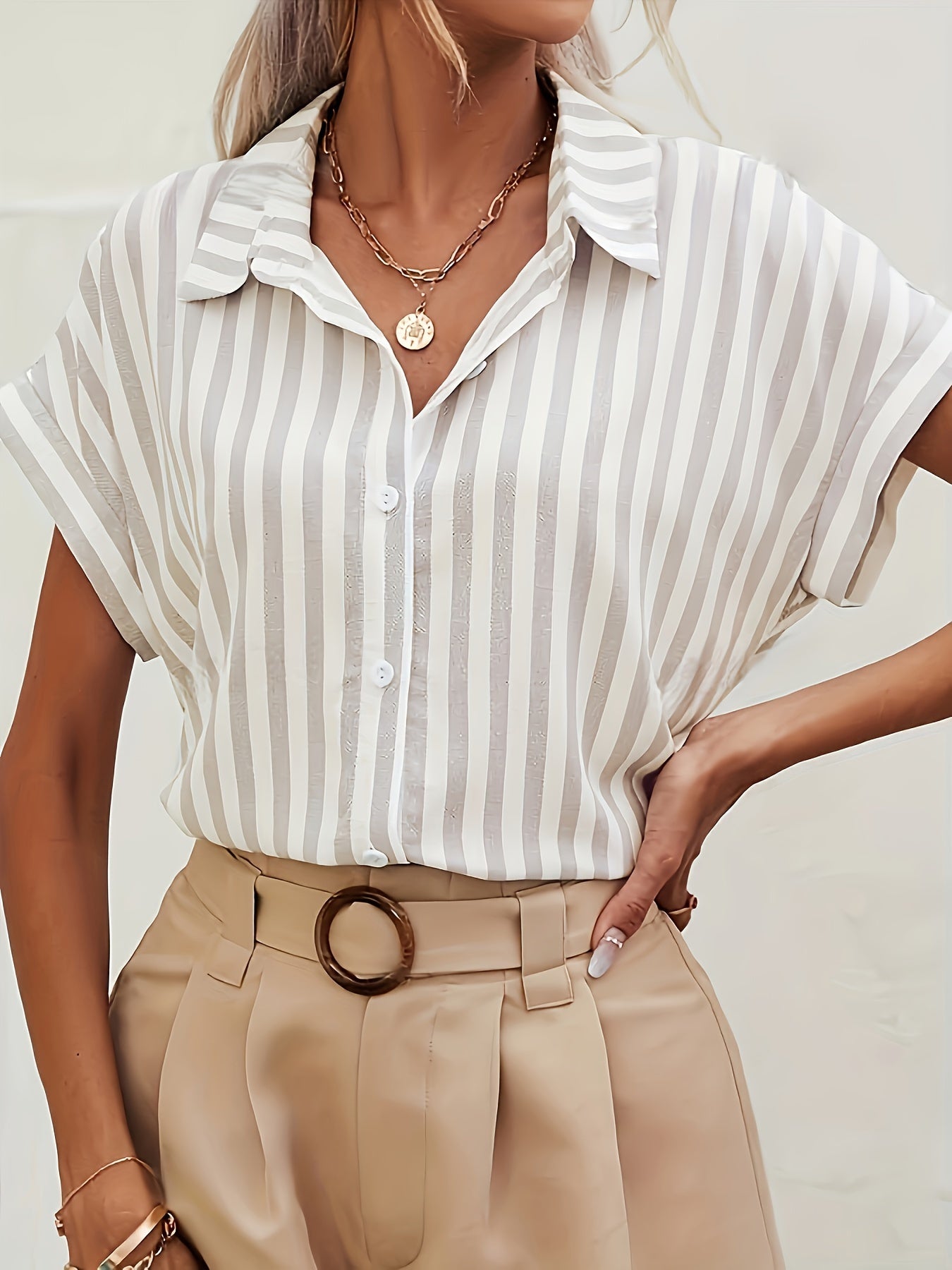 Isabel Marítima Blouse – striped &amp; airy